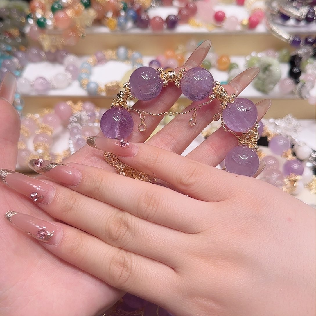 水晶手链未镶嵌多样性发一