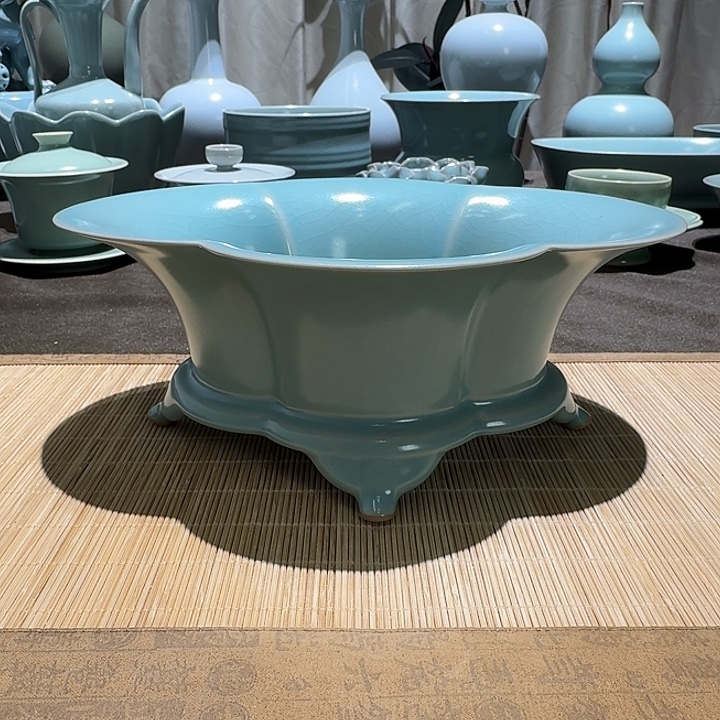 其他陶海棠盘，全手工，