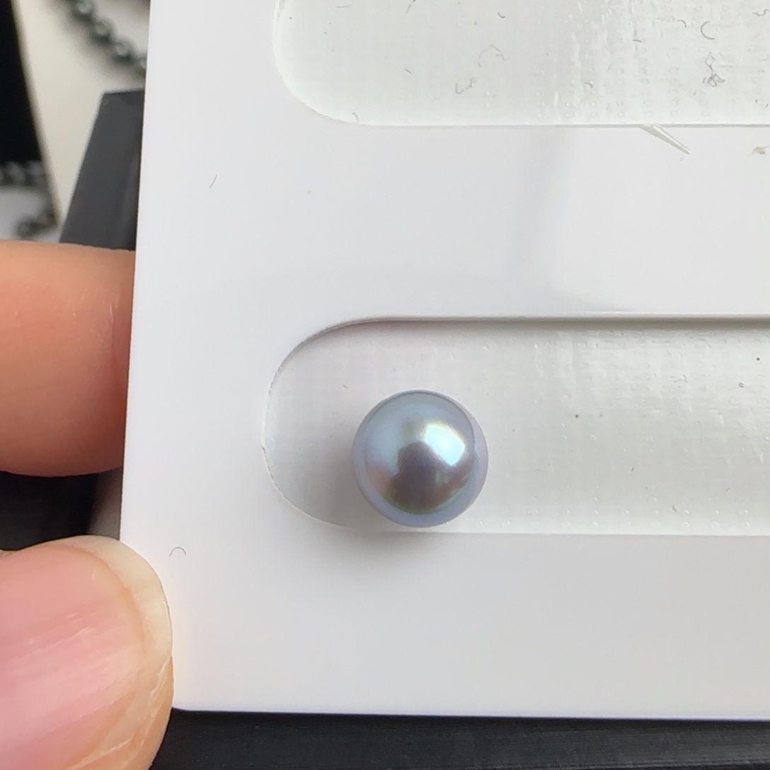 未镶嵌裸珠海水珍珠Akoya真多麻色系海水裸珠7.9