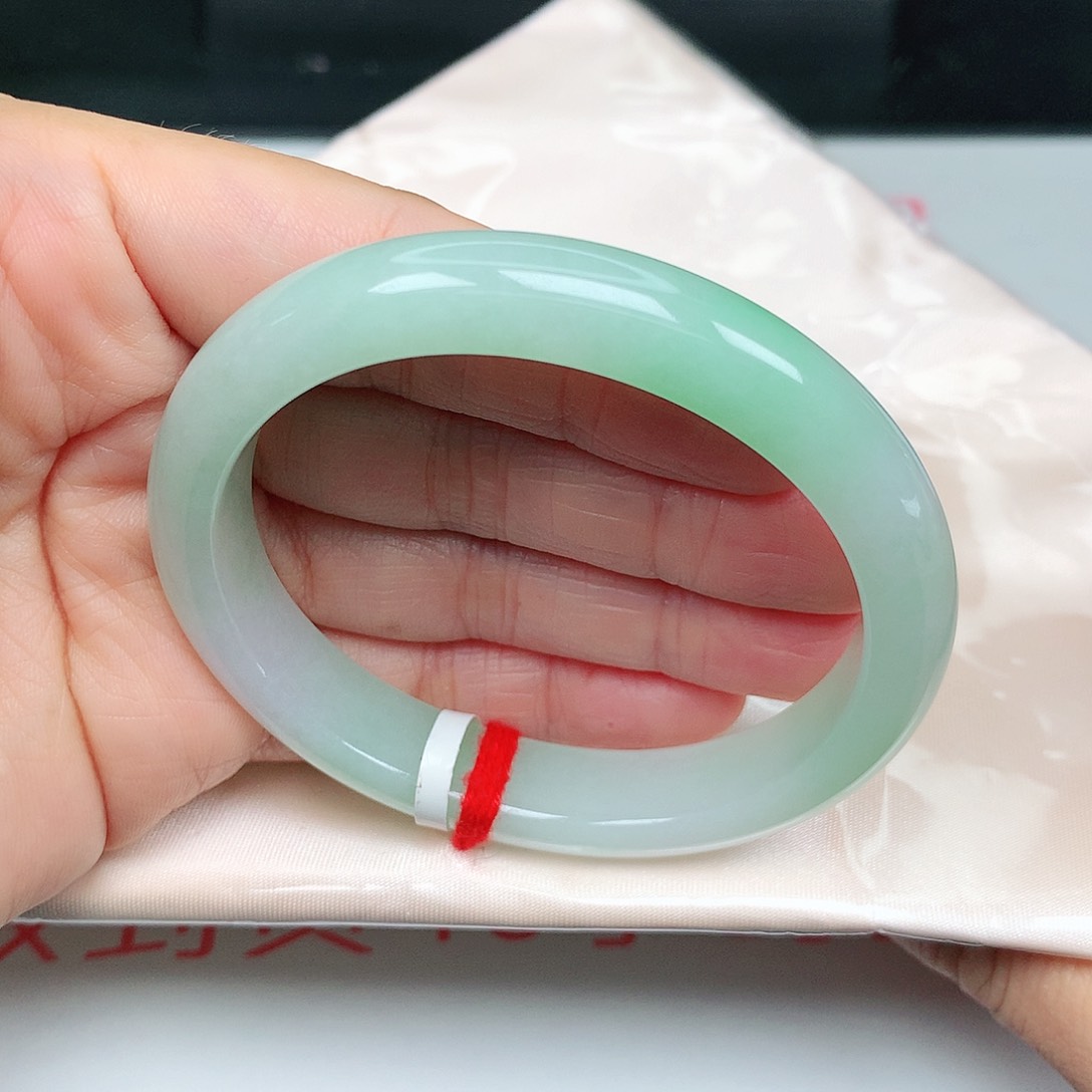 未镶嵌手镯翡翠甜绿35