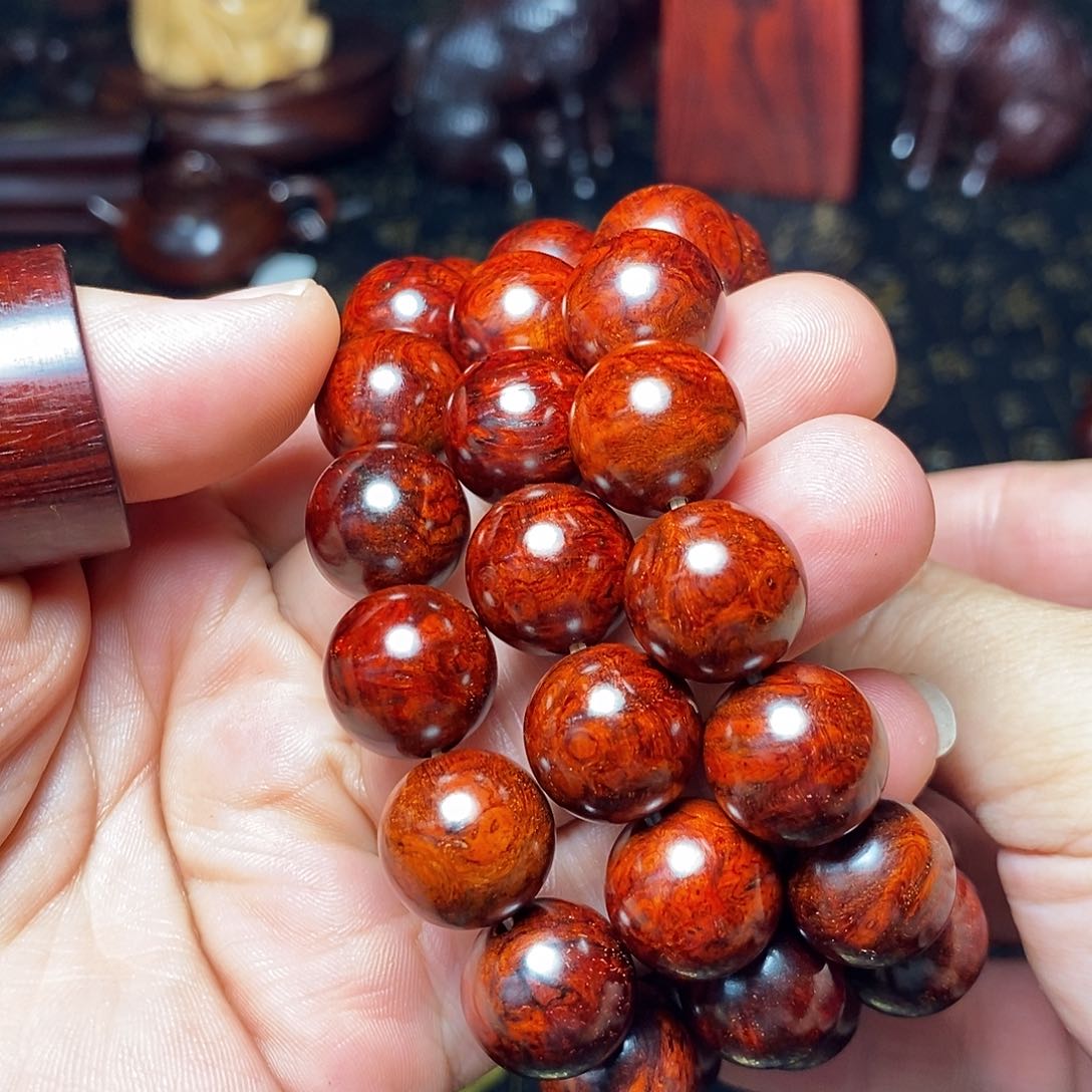 小叶紫檀手串/手链多样性发其一小叶紫檀1.5