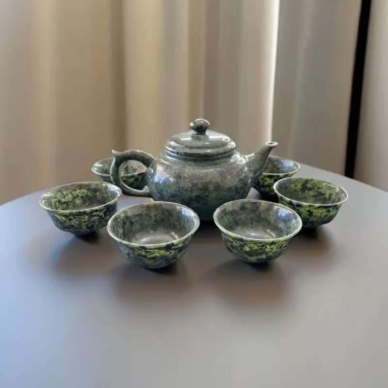 藏玉茶壶【套装一】7件套礼盒装