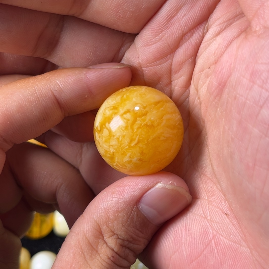 未镶嵌琥珀裸石蜜蜡焦皮料蛋花汤27加