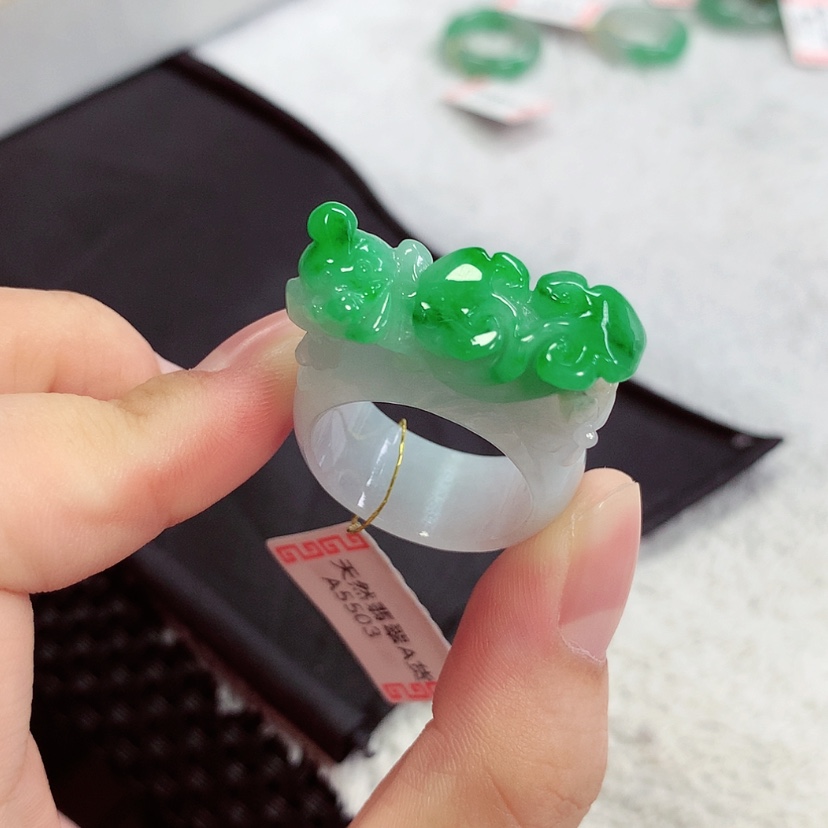 【闪购商品】未镶嵌戒指翡翠22/23号