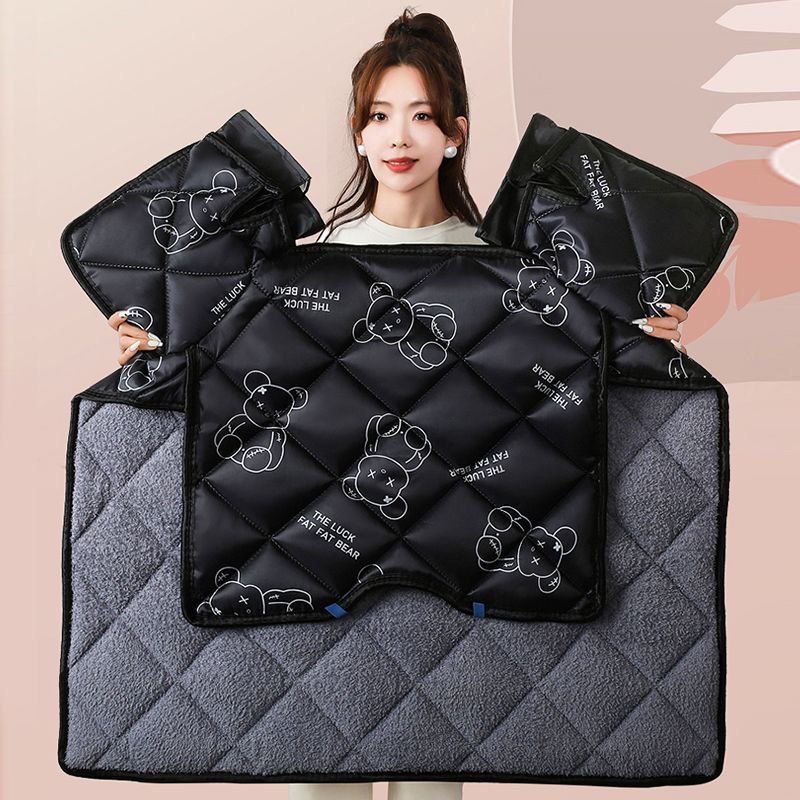 电动车挡风被冬季加绒加厚加大电摩托车防水冬天电车防风