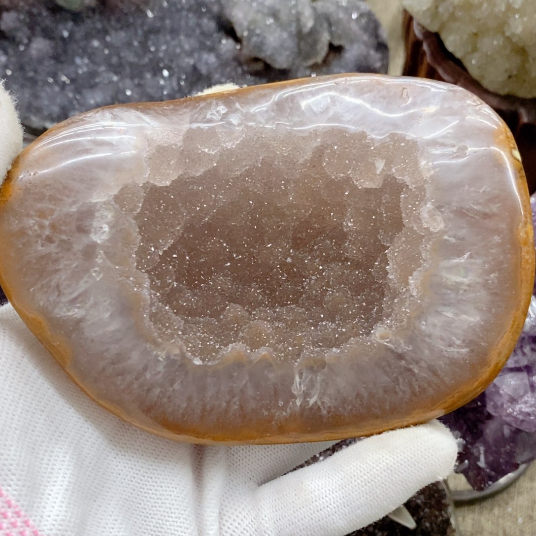 水晶水晶摆件9K金镶嵌