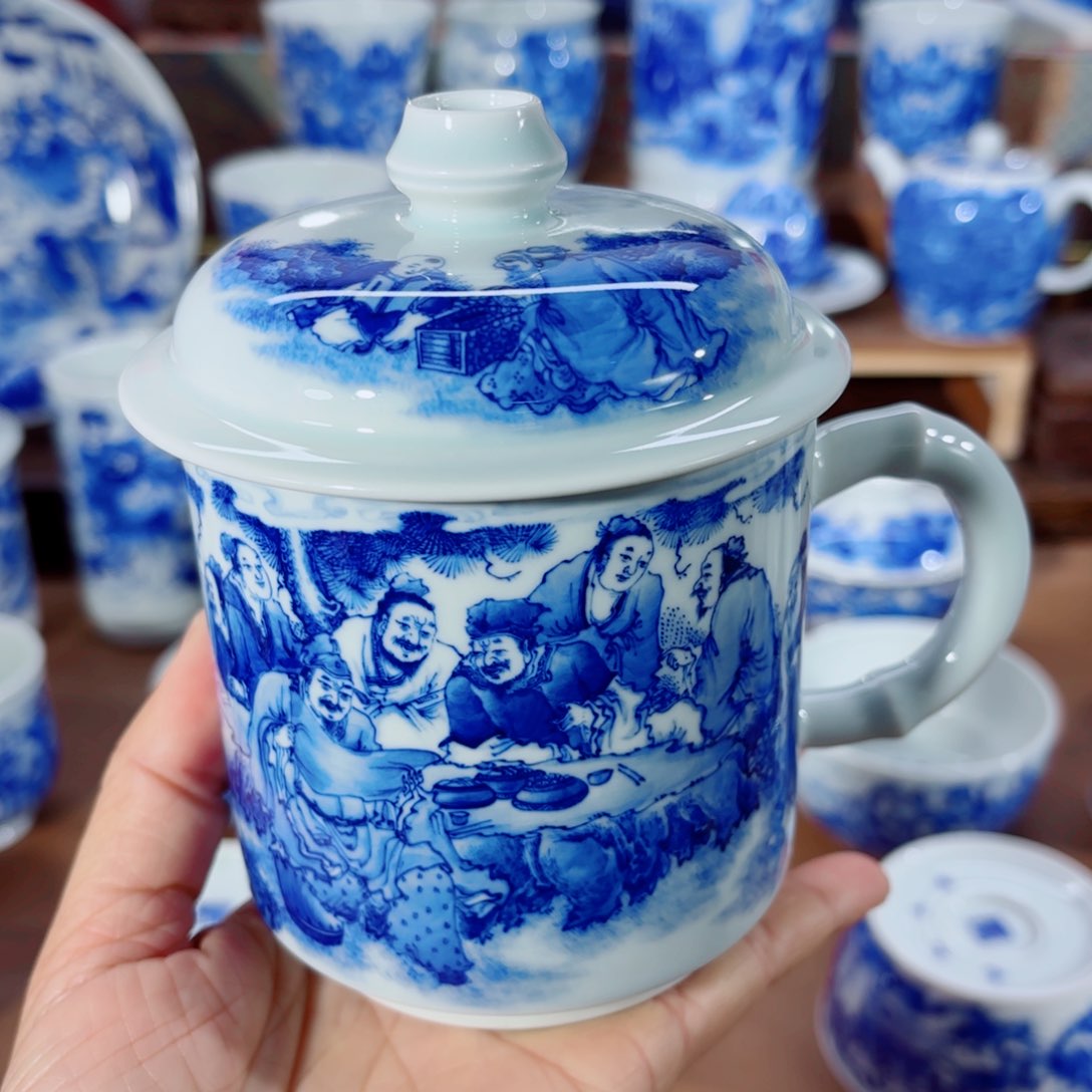 杯全手工全手绘陶瓷