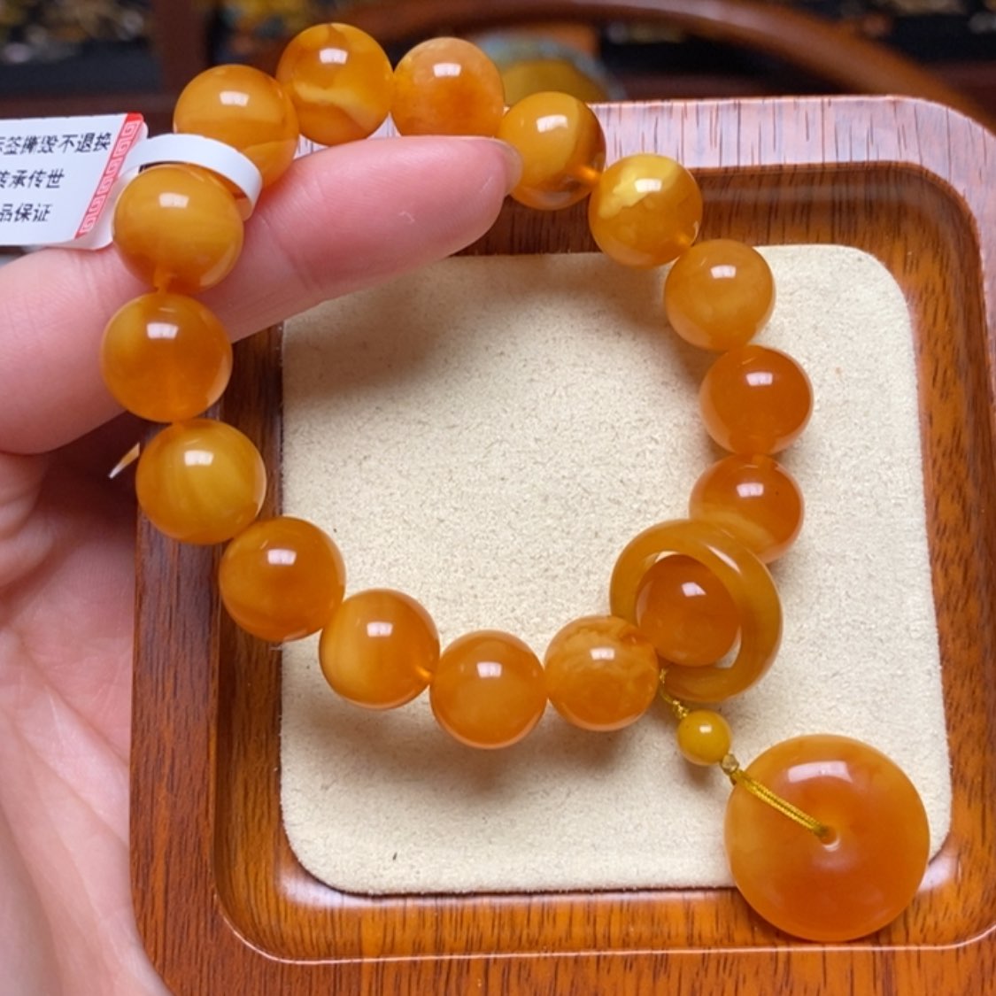 【闪购商品】蜜蜡手链未镶嵌手串