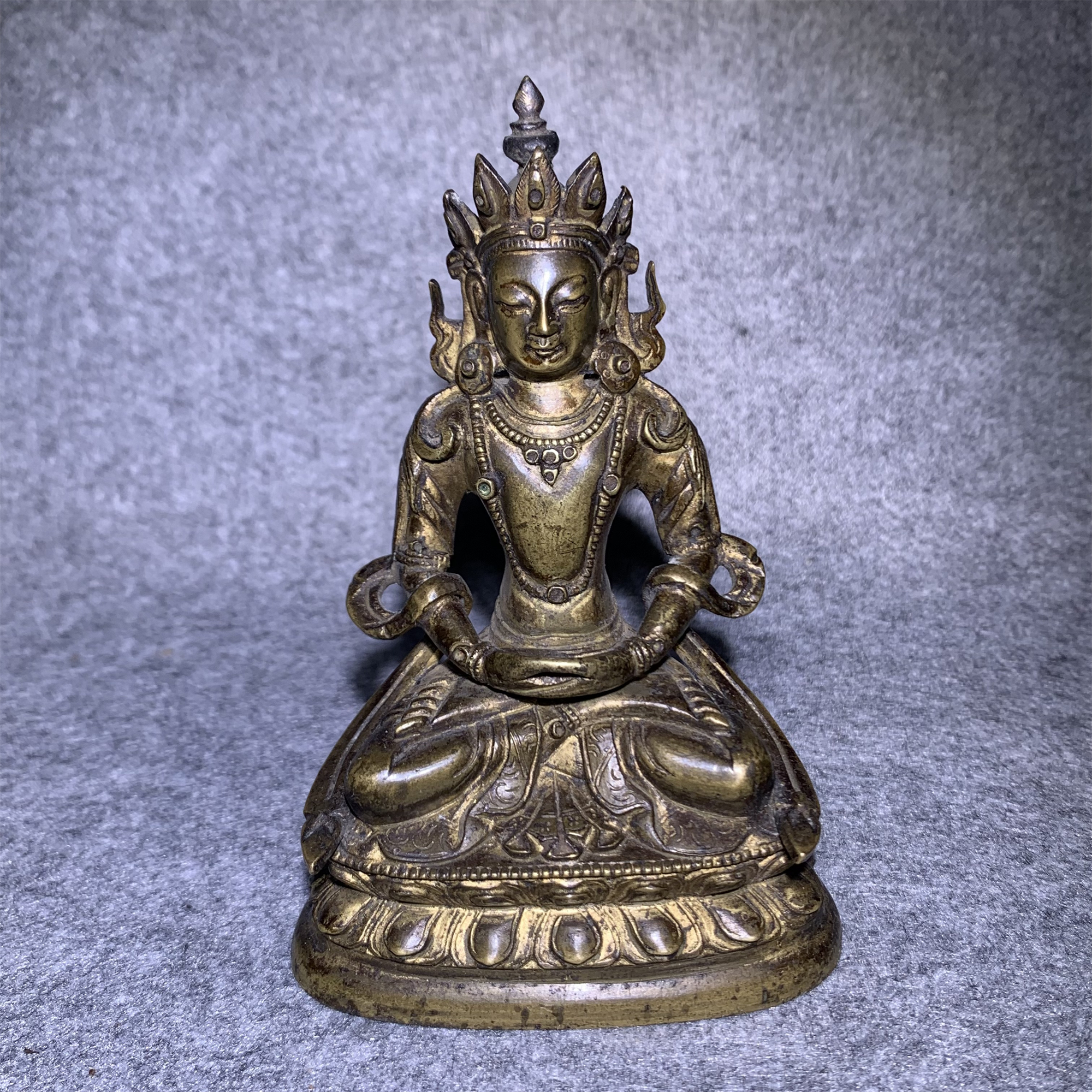 清代铜佛造像/山东省传承文物商店库出7120