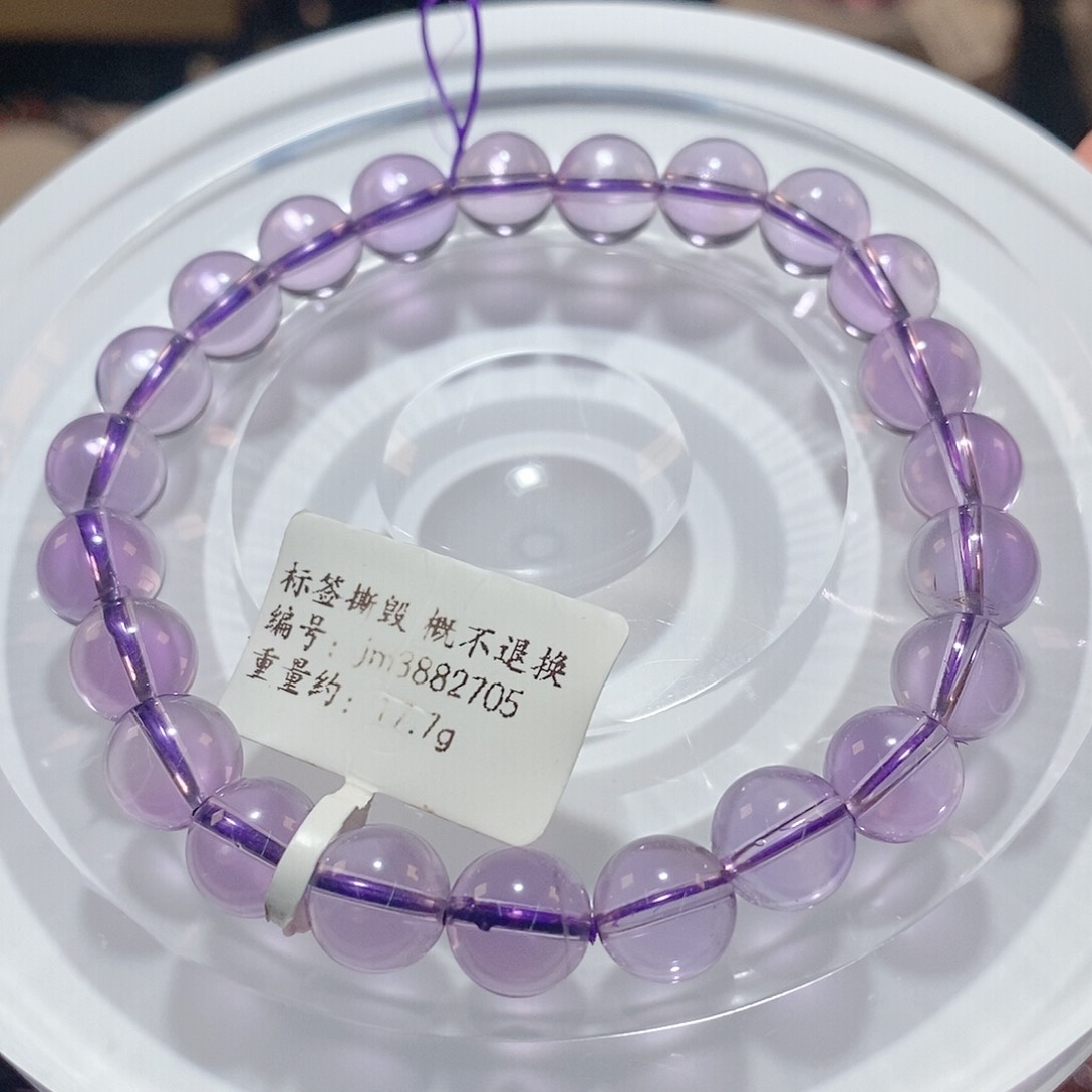水晶手链未镶嵌F紫水晶8