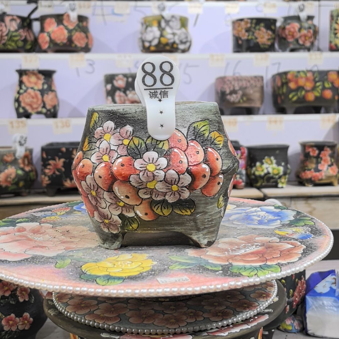 简****花盆红泥景德镇花盆