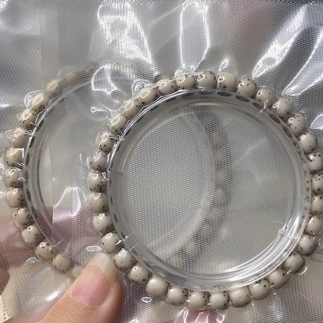 吊坠星月菩提石玉大眼大留白单圈76