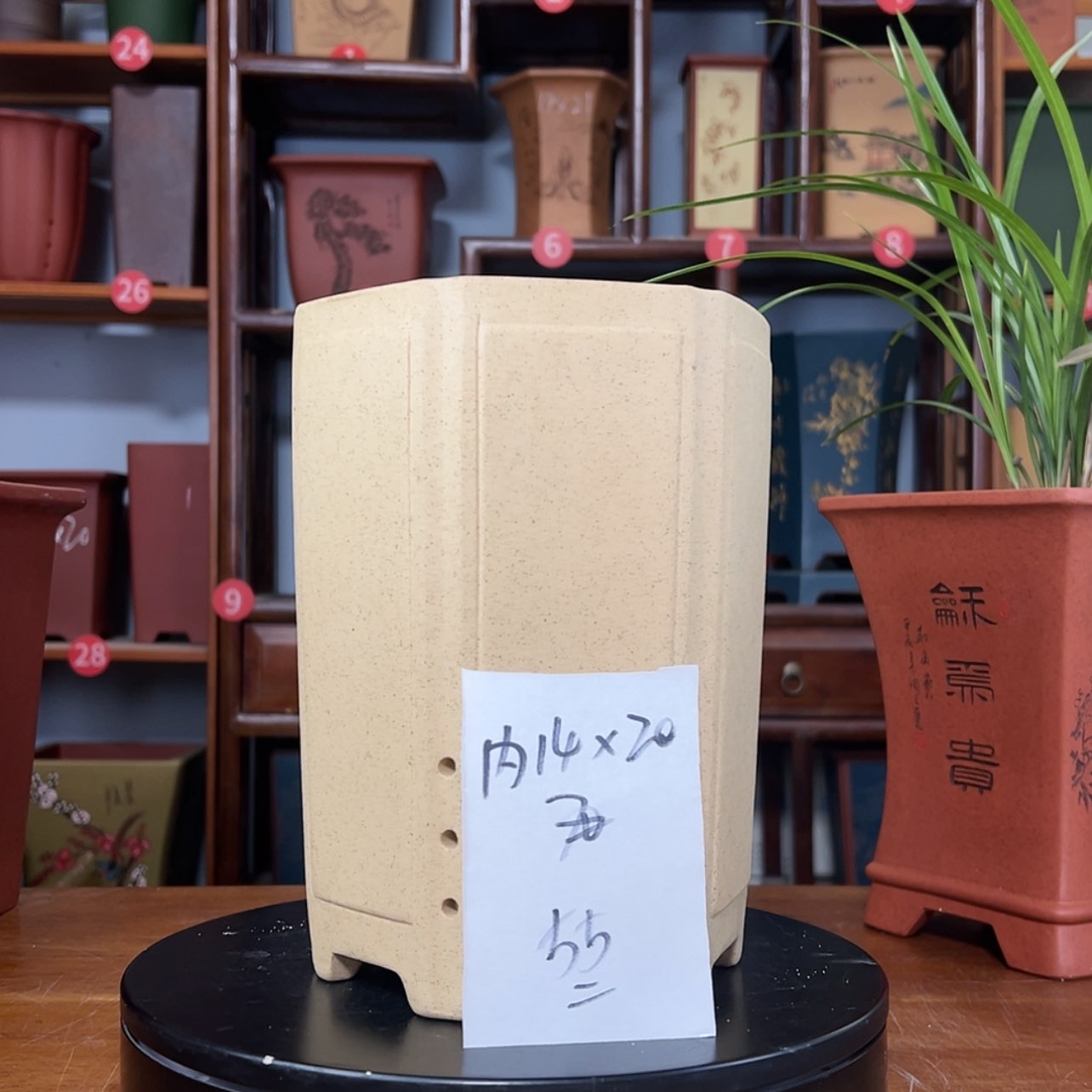 【闪购商品】紫砂花盆周之夏精品紫砂花盆