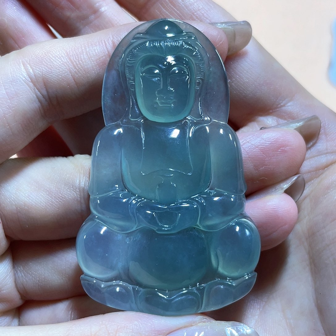 翡翠颈饰未镶嵌59.4×37.4×6