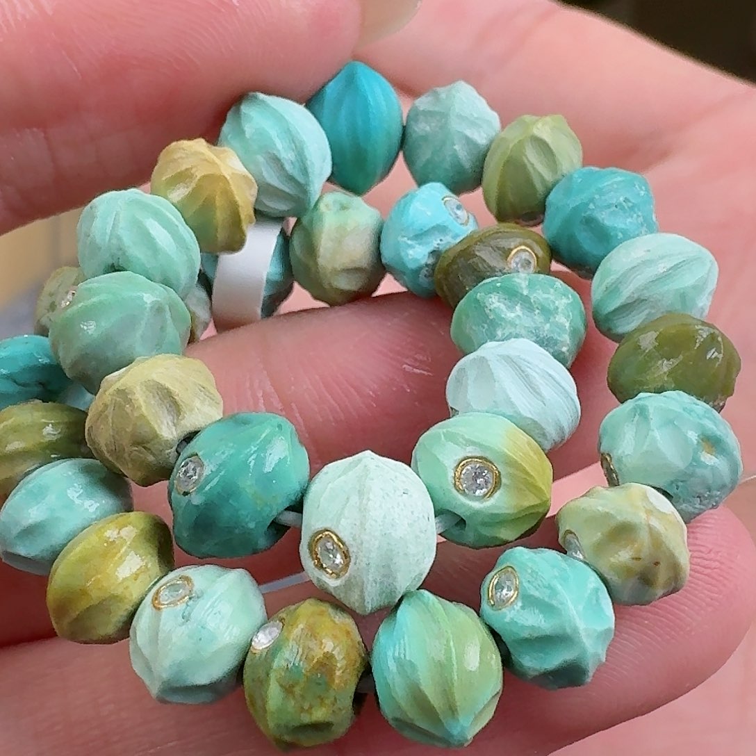 绿松石珠宝奇石未镶嵌