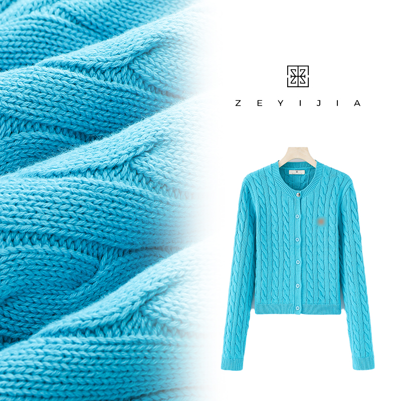 153【ZEYIJIA】加厚针织毛针织衫重工显瘦简约通勤/简约宽松25238