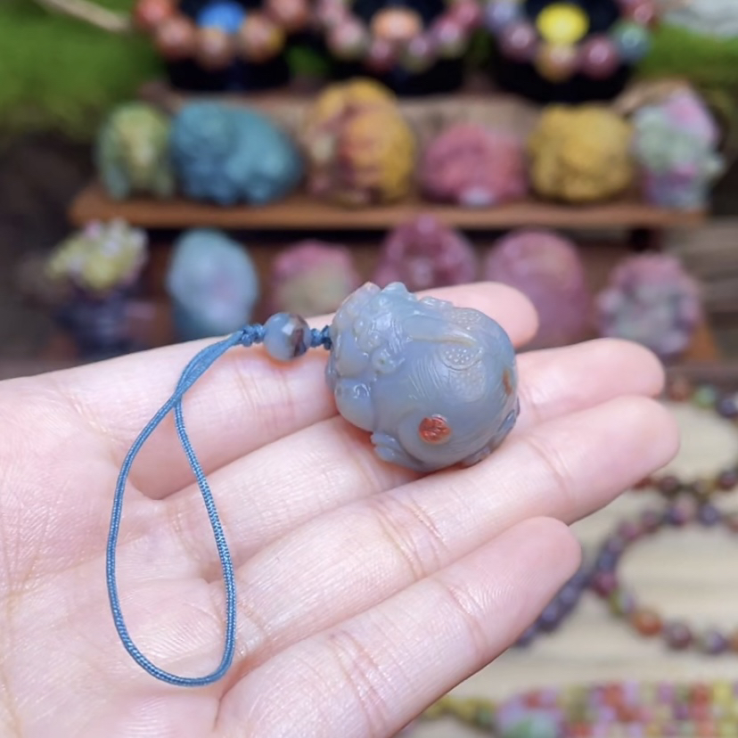 天然四川凉山盐源玛瑙貔貅