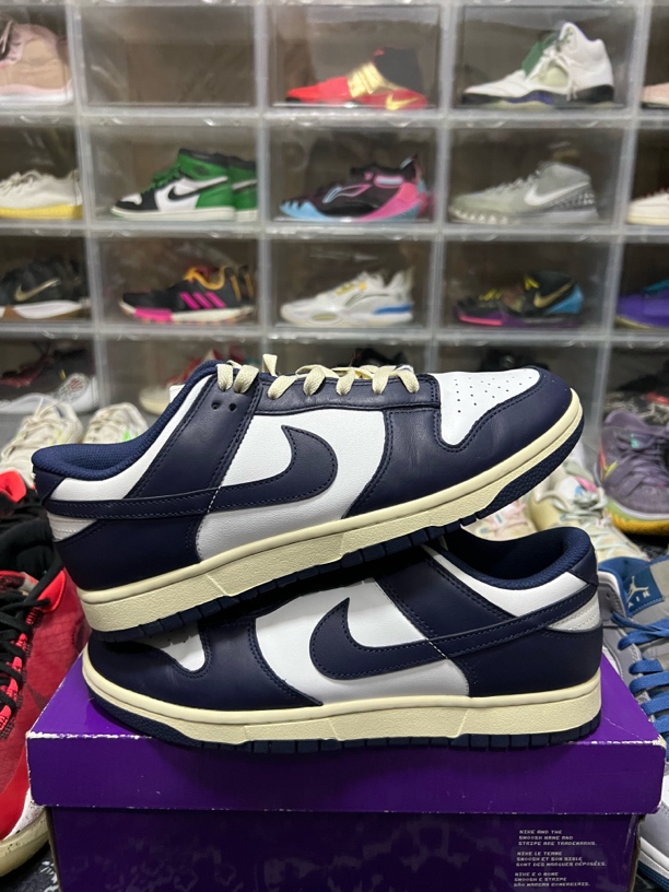 44.5码/dunk low海军蓝休闲鞋/二手正品95新