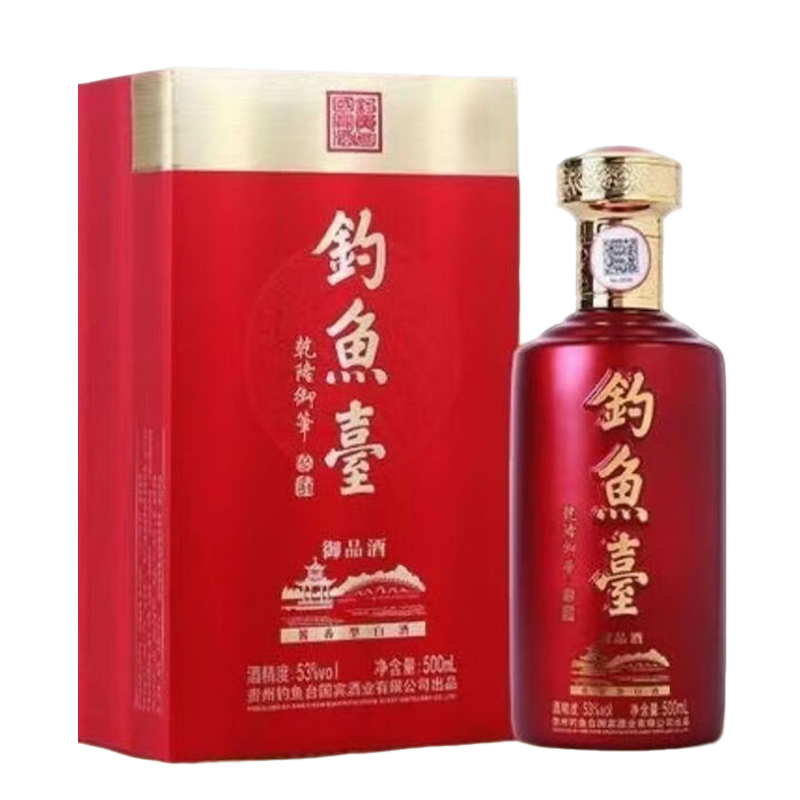 钓鱼台御品酒 酱香型白酒 53度500mL 宴请送礼收藏 1瓶