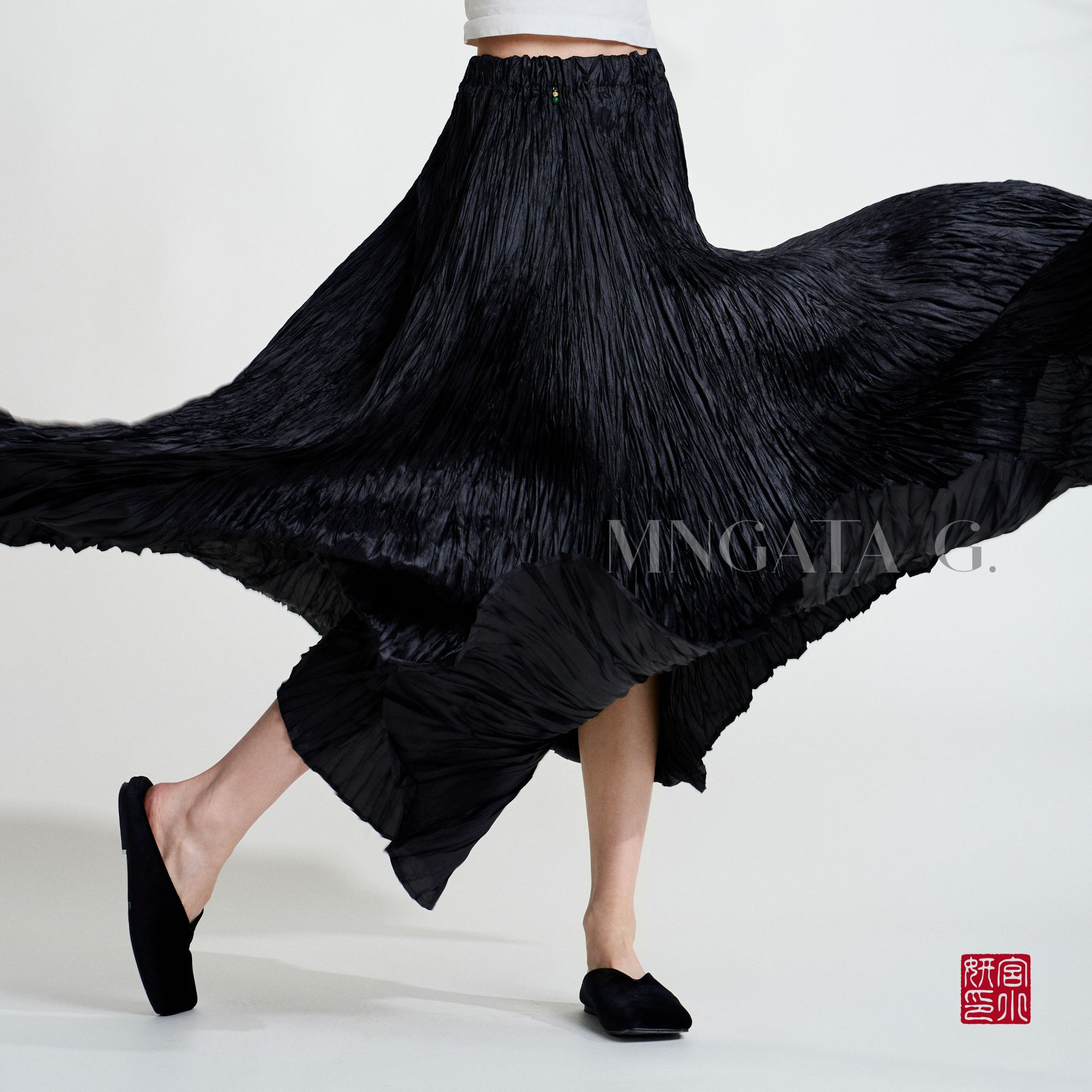 MNGATA G.宫小妍【漫步西湖】夏日新中式中国风百搭日常裙子5030330