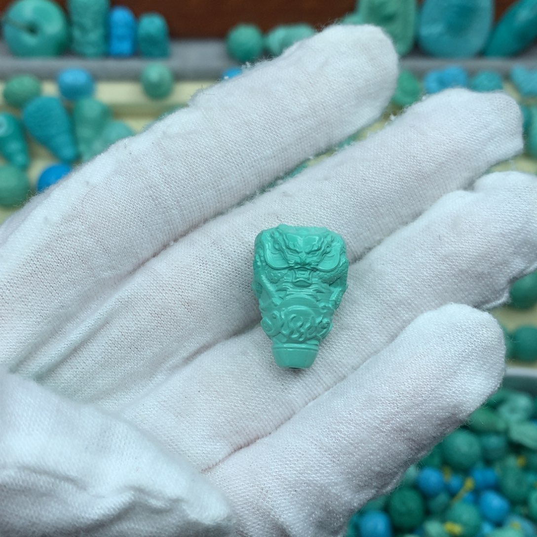 এ***࿐高瓷绿龙三通尺寸14.3