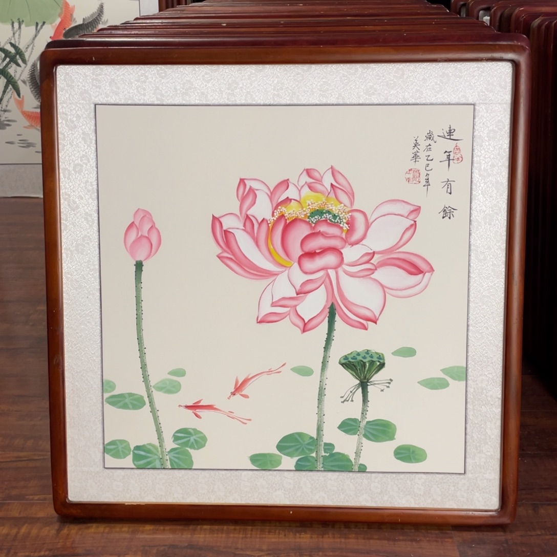 国画带框尺寸63*63厘米