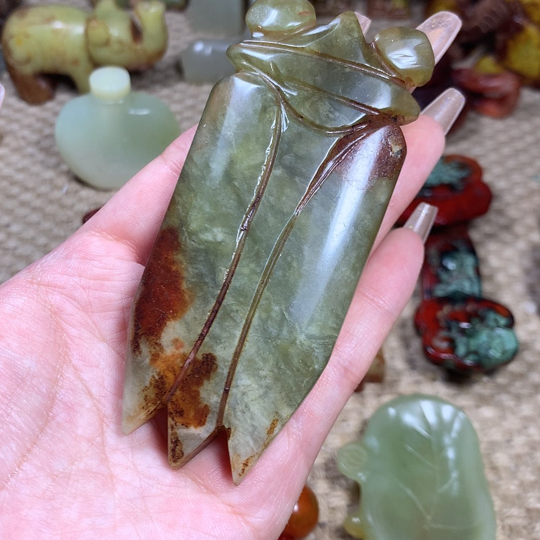 白玉菩提吊坠挂件