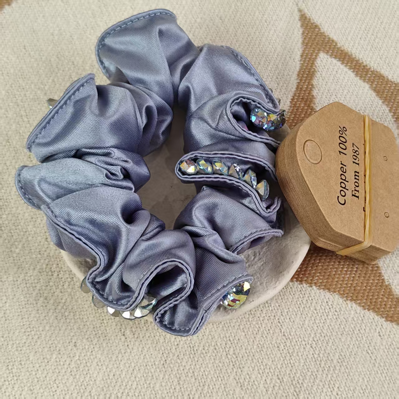 芙奈琪00226高端轻奢蓝色发套