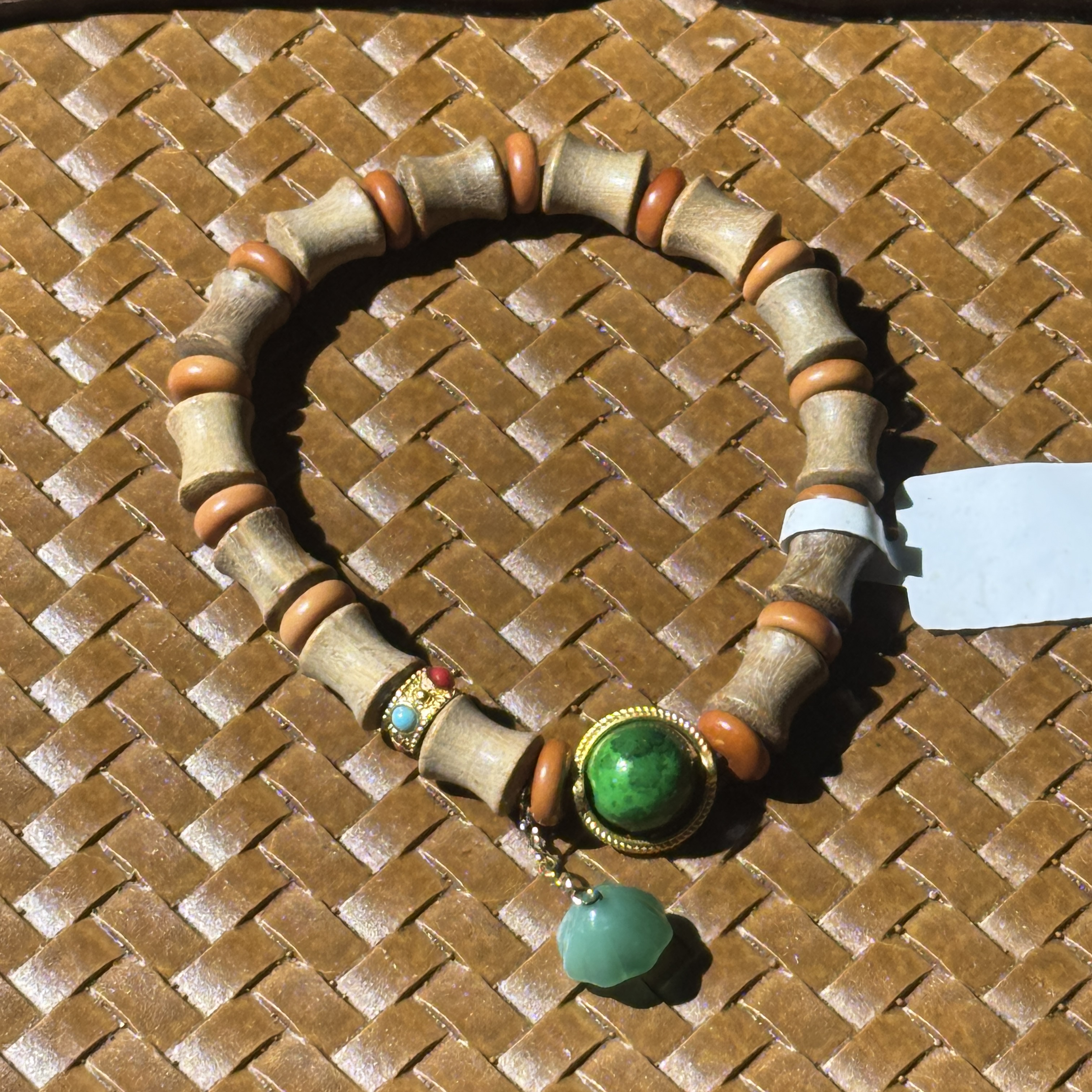 玛瑙  8mm绿檀手串