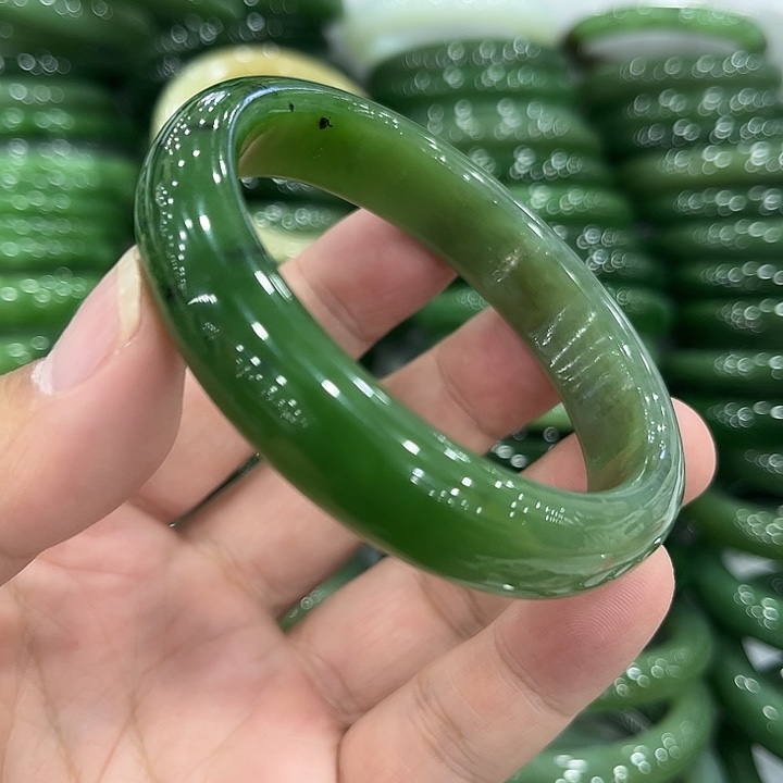 和田玉未镶嵌手镯57～1