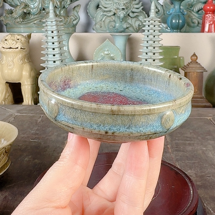 钧窑鼓钉洗品相完美