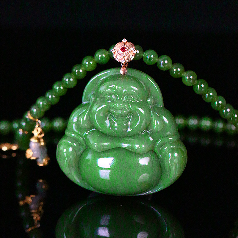 和田玉吊坠精美佛公时尚气质女款【8190AX】