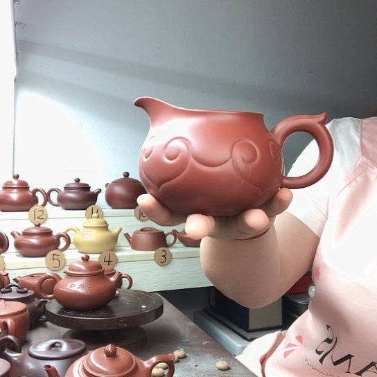 茶壶紫砂摆**鱼如意公道杯