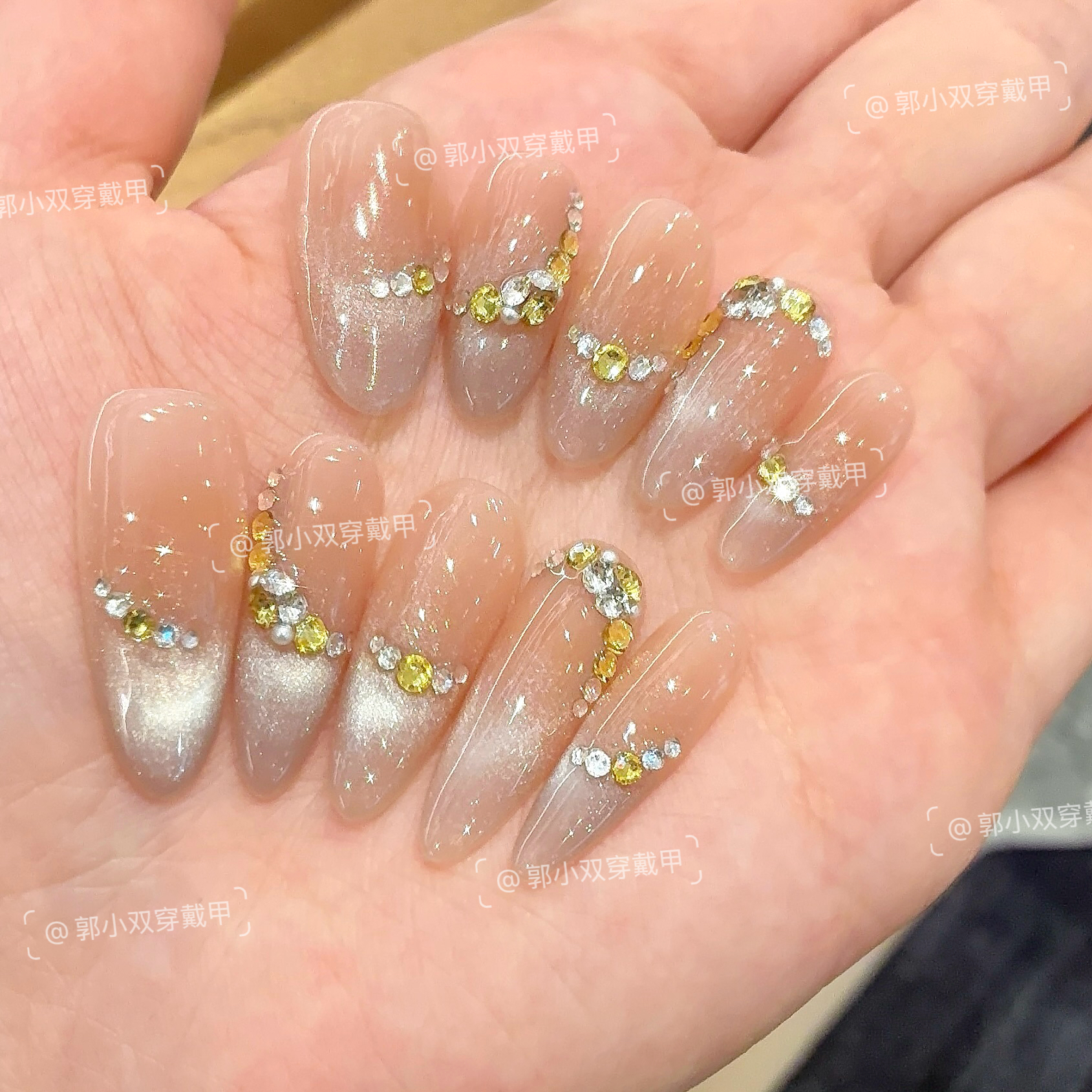 郭小双穿戴甲【鎏金之梦】全华版手工穿戴甲10片盒装-H31385