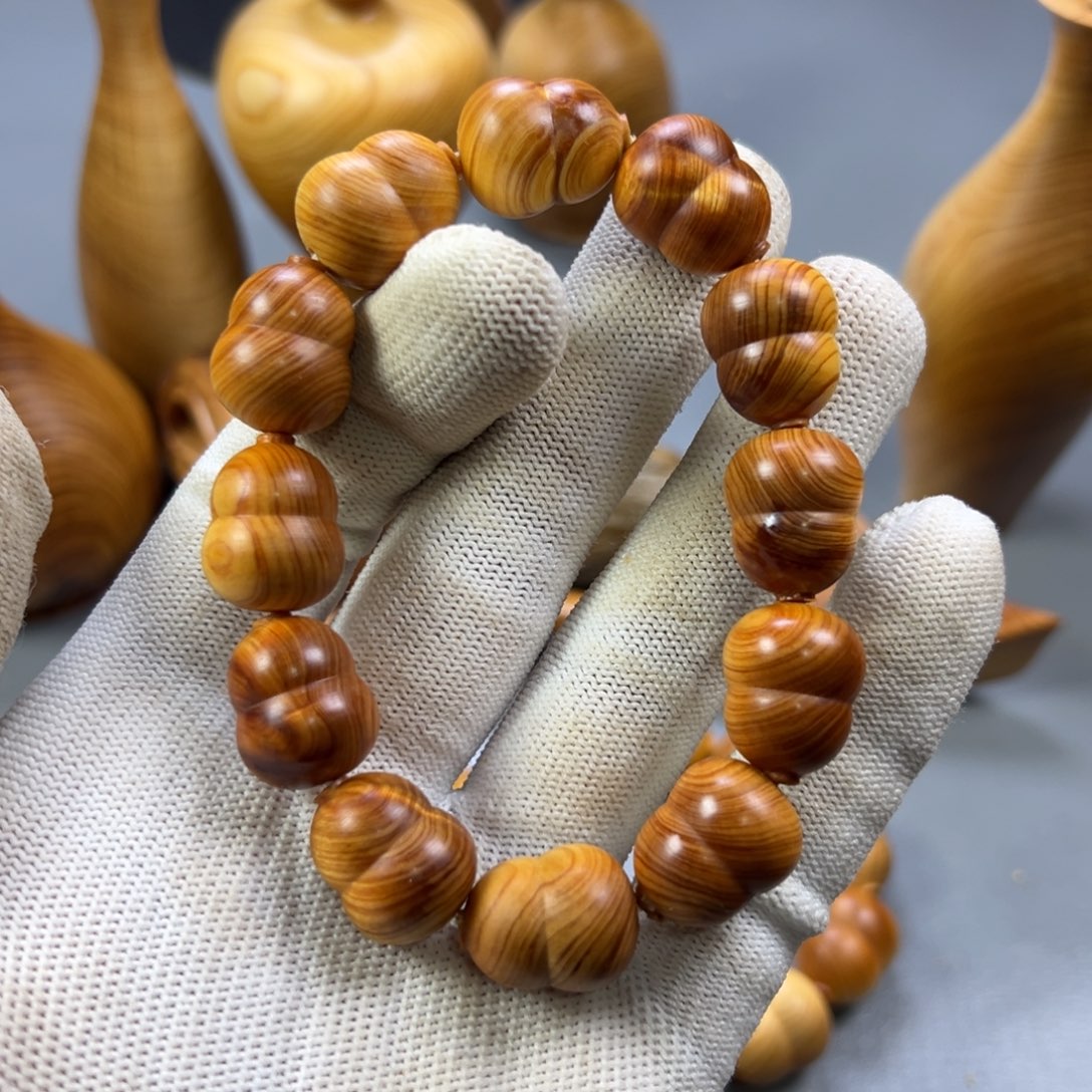 柏木（崖柏）太行陈化微瑕葫芦串