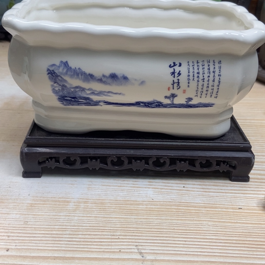 瓷片陶瓷花盆陶瓷艺术