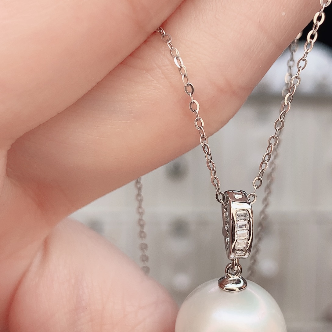 淡水珍珠吊坠(赠链)合金