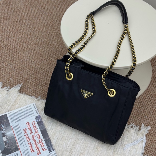 95新 Prada/普拉达 觅时/25DNA黑金降落伞/118438