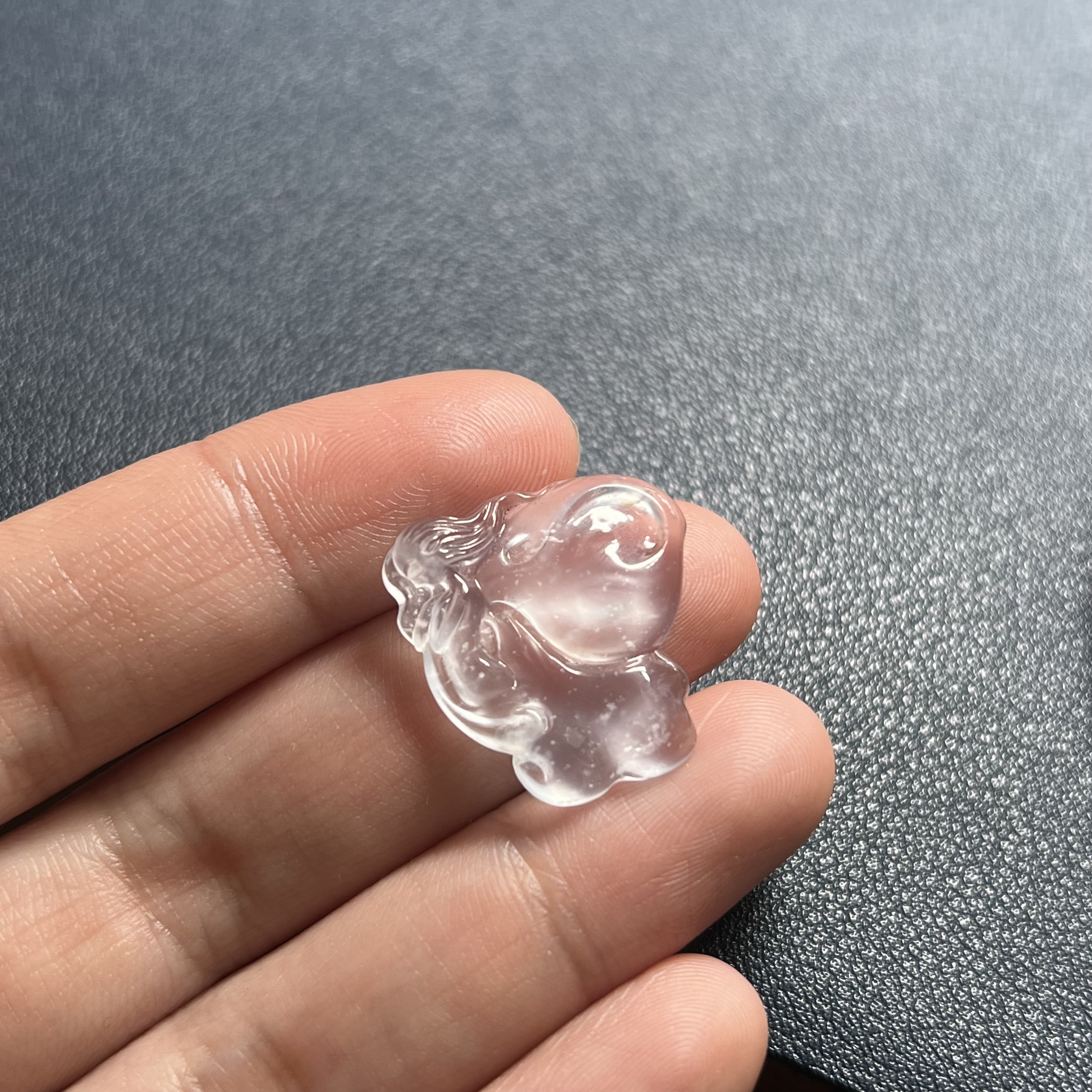 超洁白玻璃雪花棉小仙子吊坠21.4×21.6×4.1