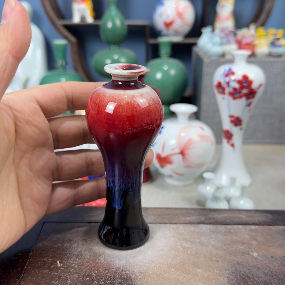 陶瓷手工小花器摆件