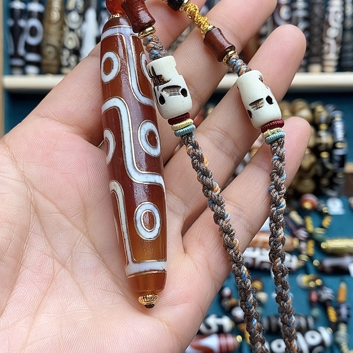 玛瑙/玉髓合金颈饰