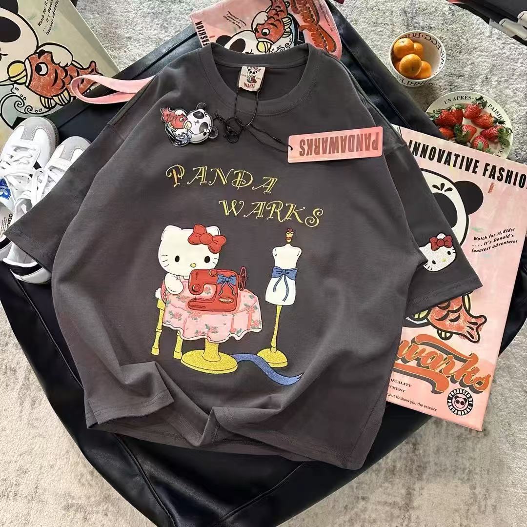 24415   kity贴布半袖灰色