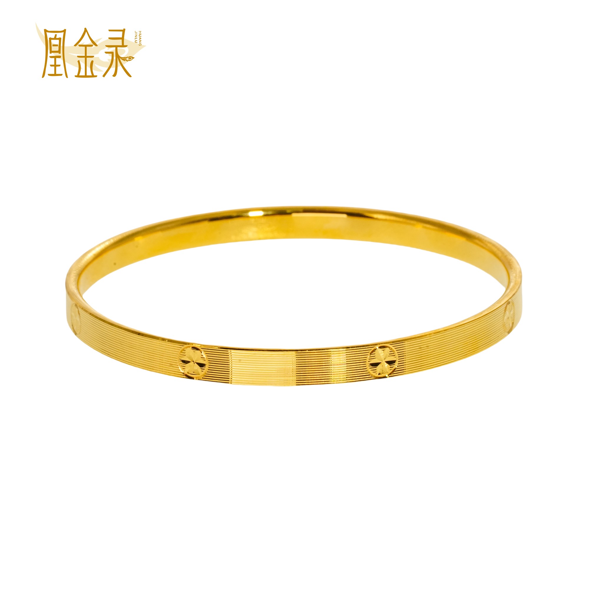 投资黄金 足金999卡家拉丝米字手镯生日礼物黄金经典