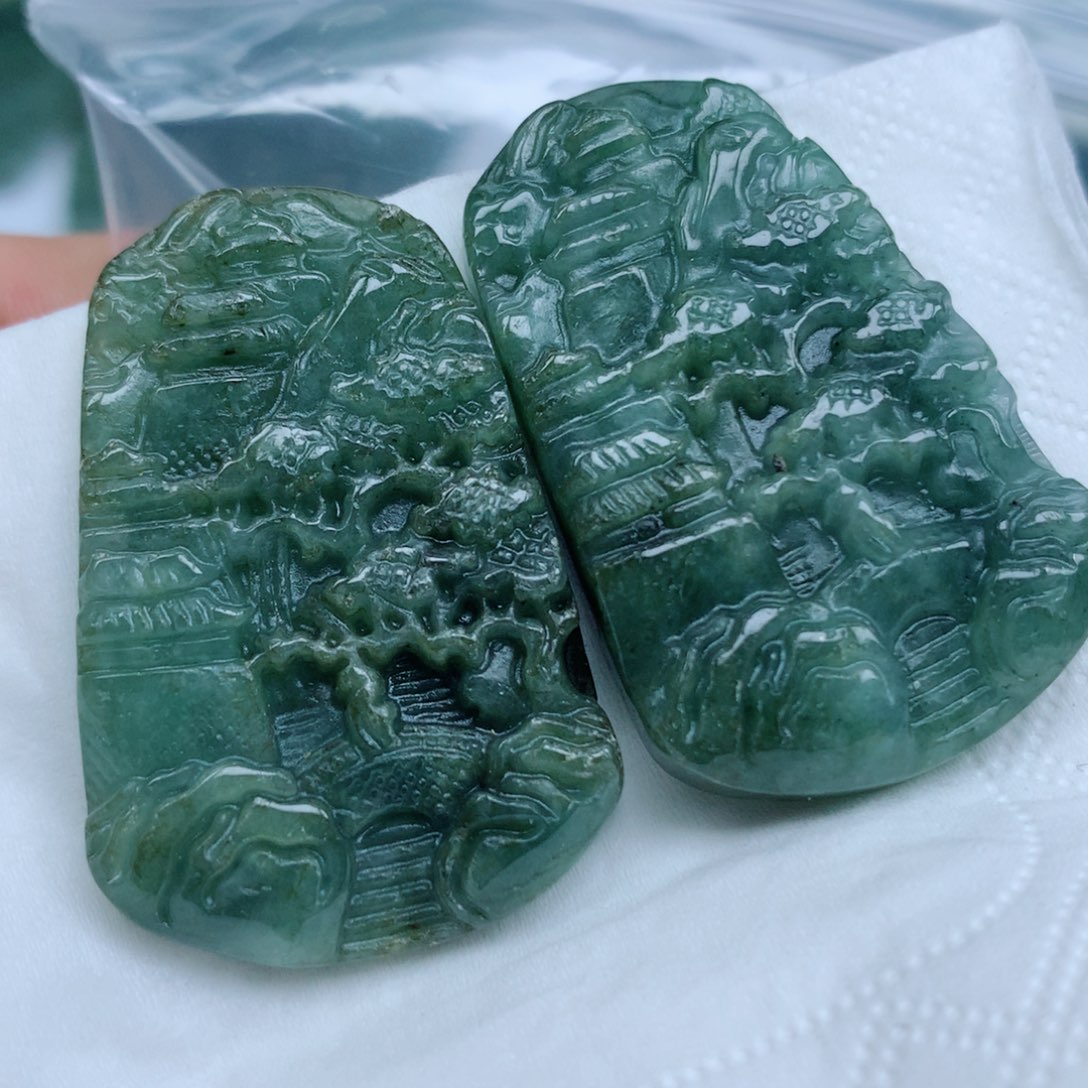 翡翠未镶嵌项链珠子珠