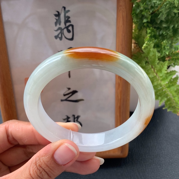 翡翠手镯未镶嵌翡翠手镯58+包容