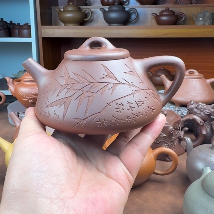 茶壶紫砂半手工容量230