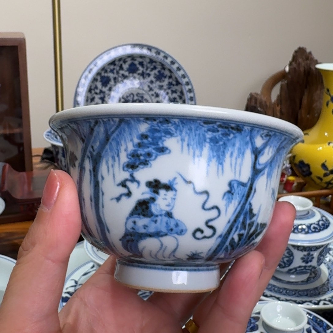 摆件景德镇雯华堂杯杯