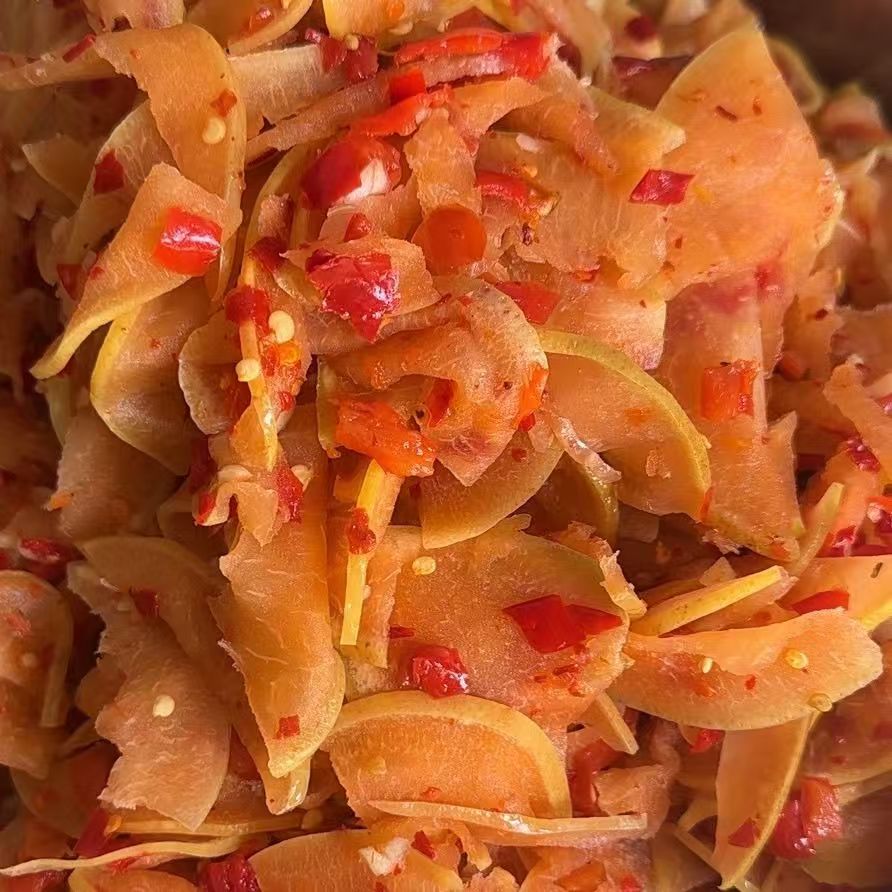 江西余干农家自制干柚子皮凉拌农产品纯手工