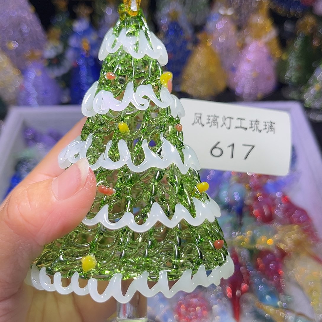 吊坠（不含链）玻璃617圣诞树大