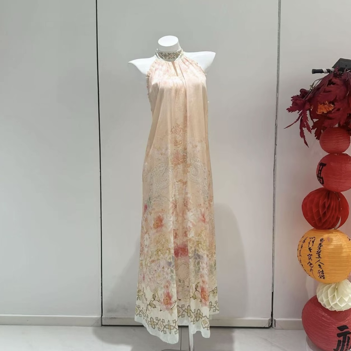 【甜甜轻奢-金陵十二衩】重磅100桑蚕丝连衣裙HFQY25016